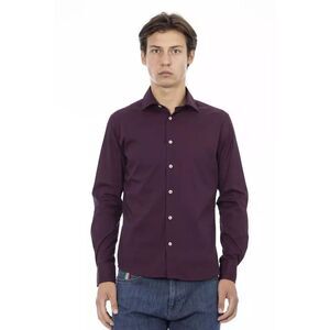 Baldinini Trend Bordeaux Cotton Dress Men's Shirt